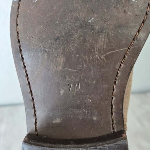 Steve Madden Western Boots Sz 7 Tan Suede Pull on Casual Cowgirl Midcalf Booties - Picture 11 of 13